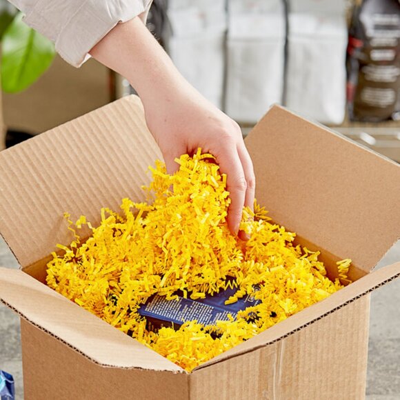 Greenii 10 LB Crinkle Cut Paper Shred Filler great Gift boxes Gift Wrap Yellow - Picture 1 of 2